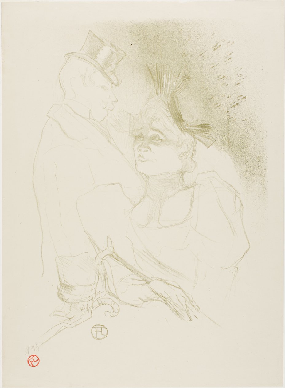 Mademoiselle Lender e Barão de Henri de Toulouse Lautrec
