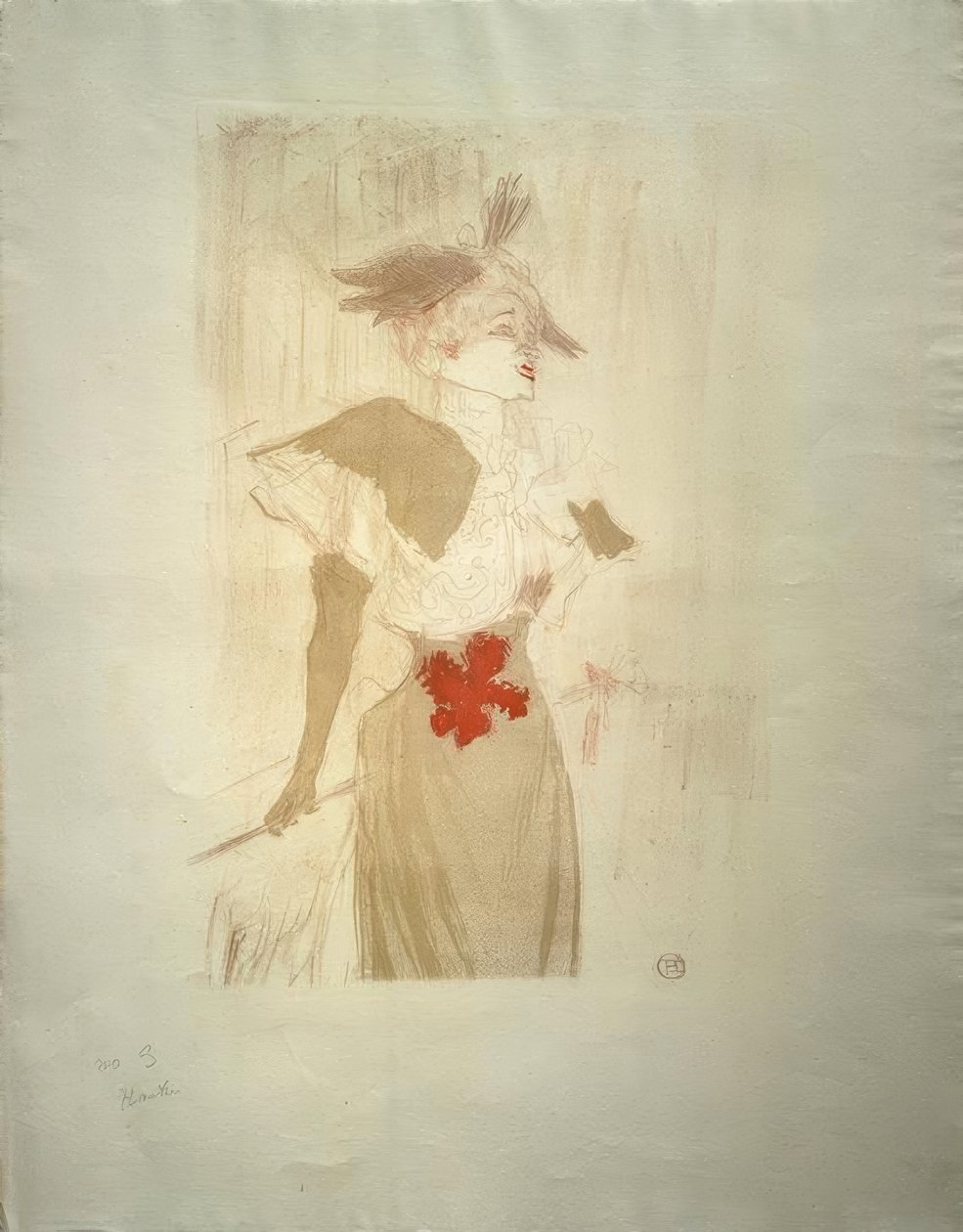 Miss Marcelle Lender, de pé de Henri de Toulouse Lautrec