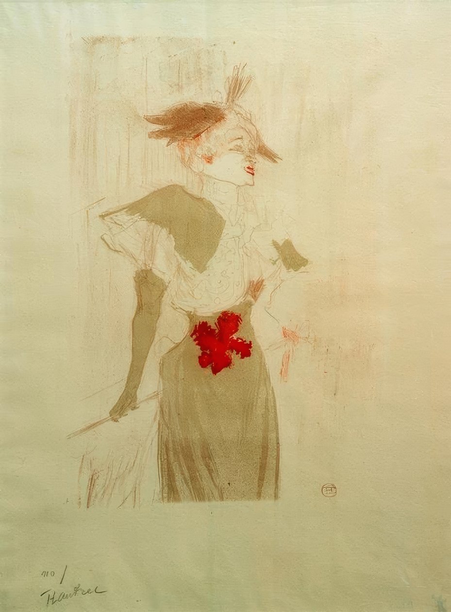 Miss Marcelle Lender, de pé de Henri de Toulouse Lautrec