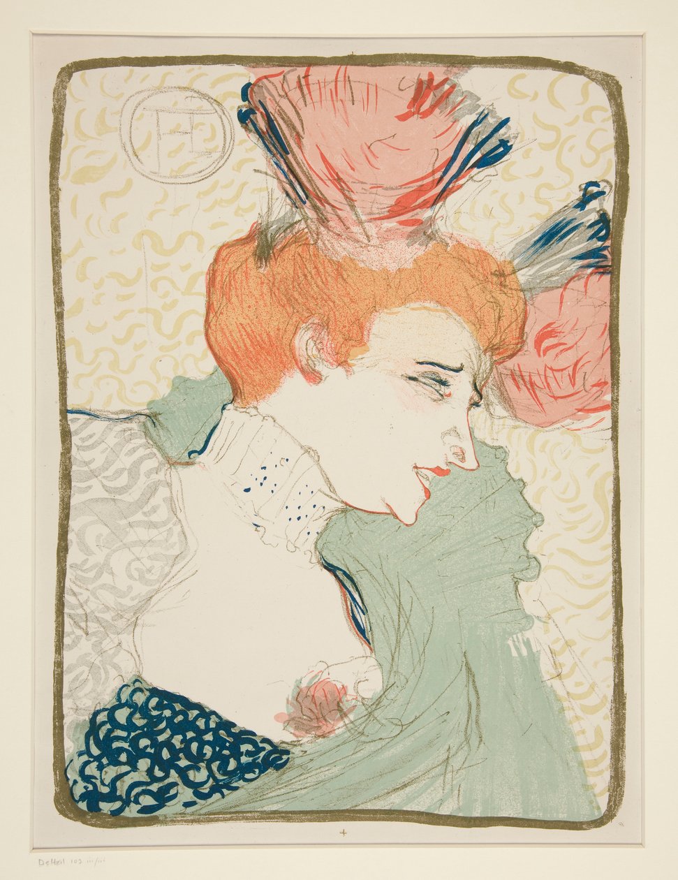 Retrato Busto de Mademoiselle Marcelle Lender de Henri de Toulouse Lautrec