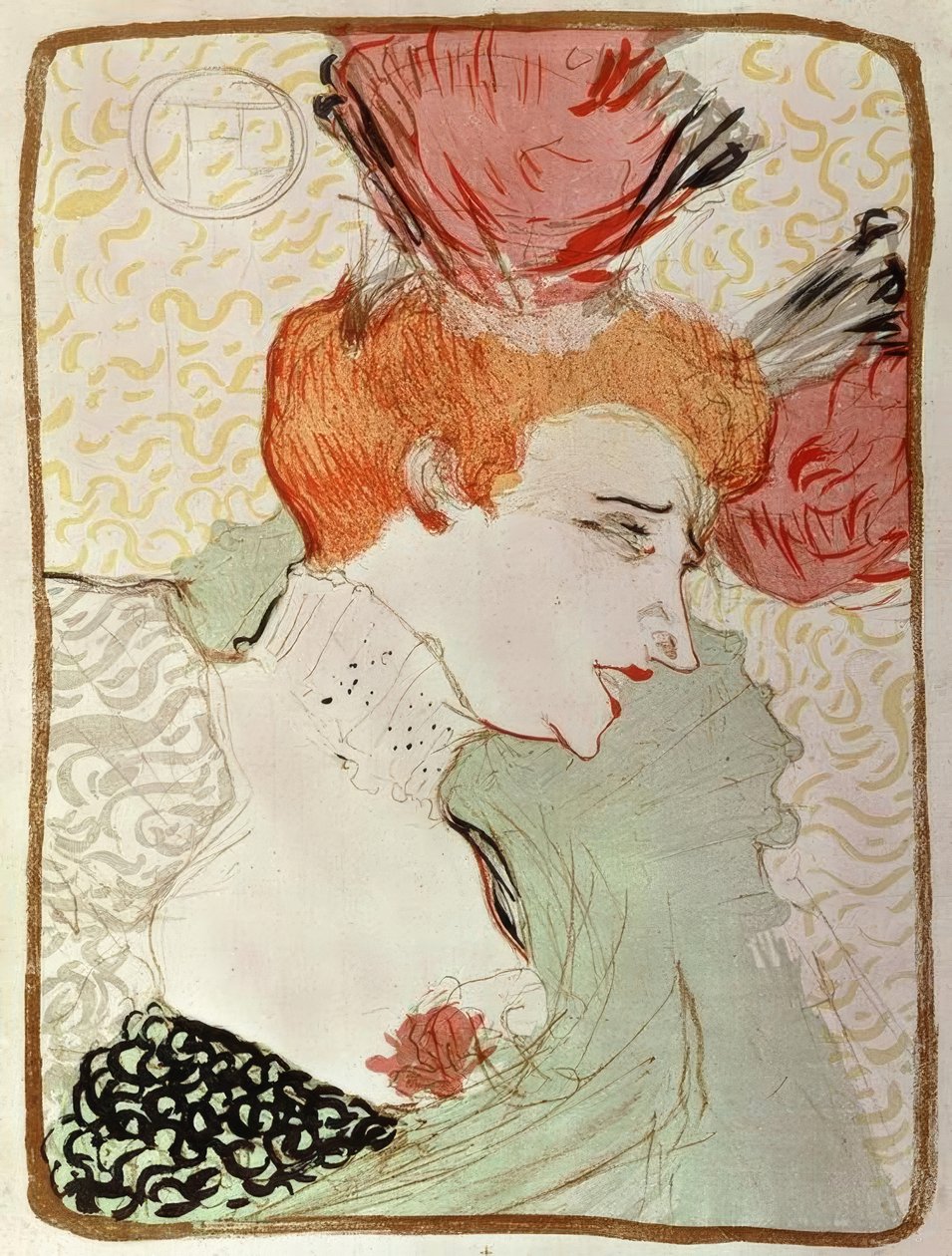 Mademoiselle Marcelle Lender, no busto de Henri de Toulouse Lautrec