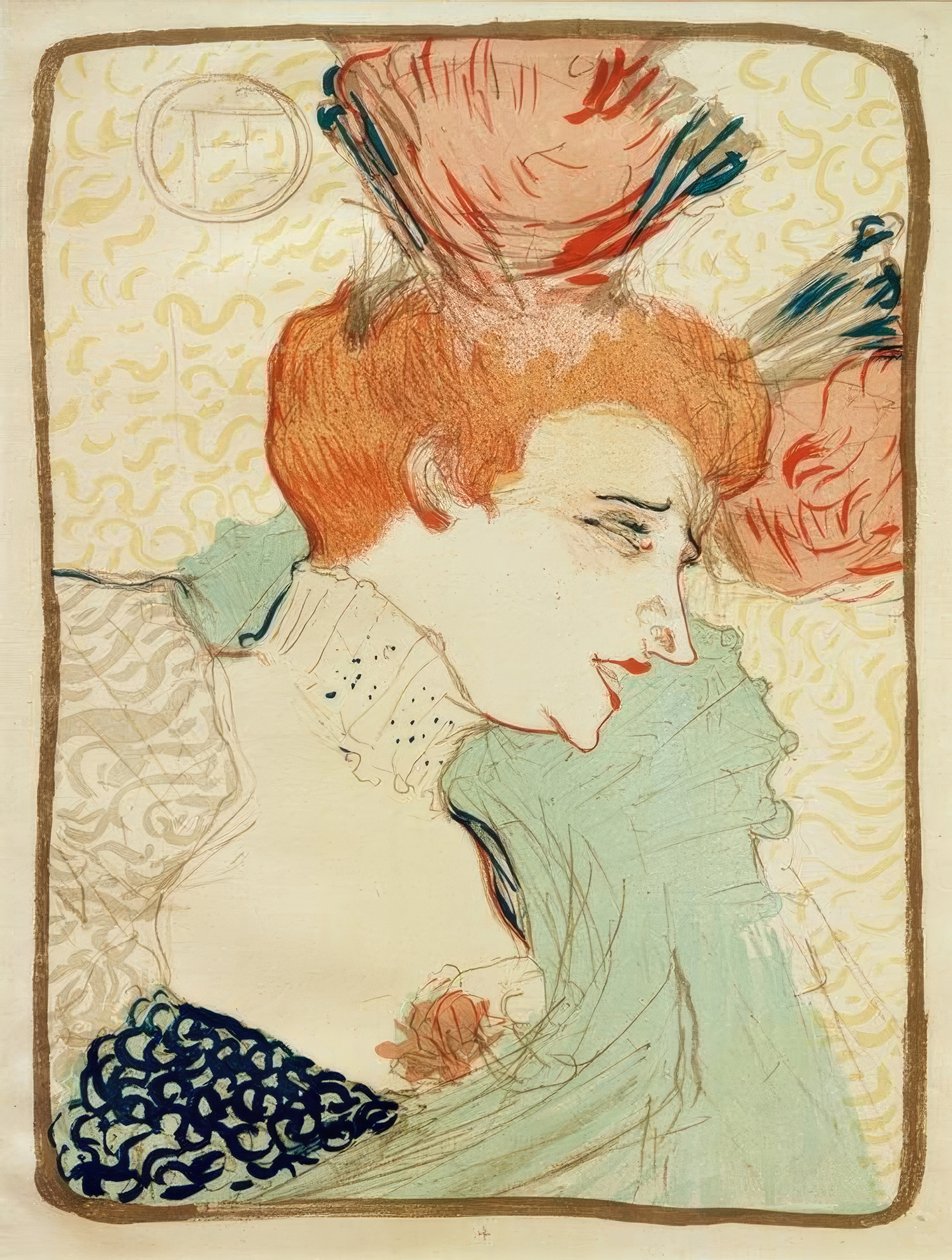 Mademoiselle Marcelle Lender, no busto de Henri de Toulouse Lautrec