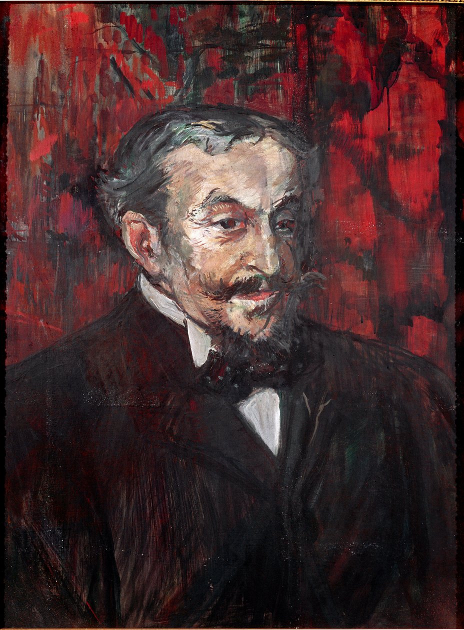 Retrato de homem. Pintura de Henri de Toulouse-Lautrec (Toulouse Lautrec de Henri de Toulouse Lautrec