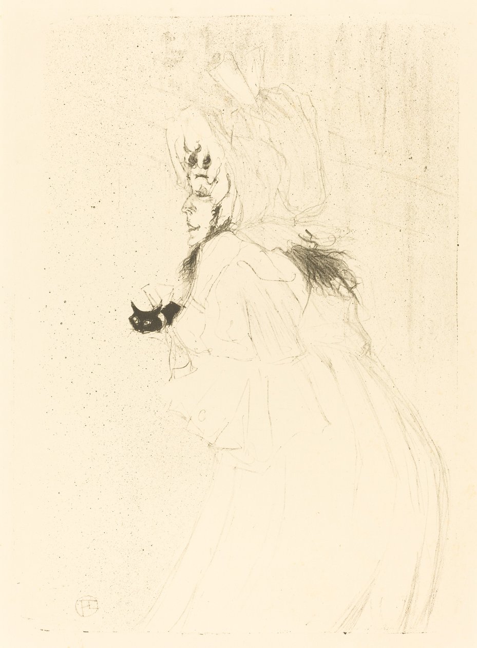 May Belfort Bowing (Miss May Belfort saluant) de Henri de Toulouse Lautrec