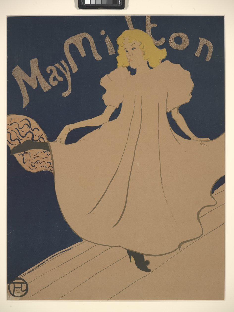 May Milton (litografia a cores) de Henri de Toulouse Lautrec
