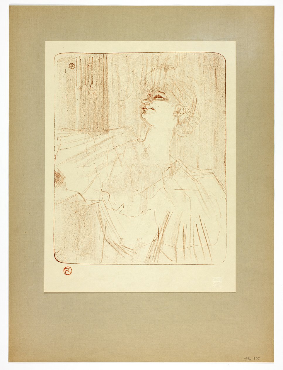 À Menilmontant de Bruant, prato quatro de Yvette Guilbert de Henri de Toulouse Lautrec
