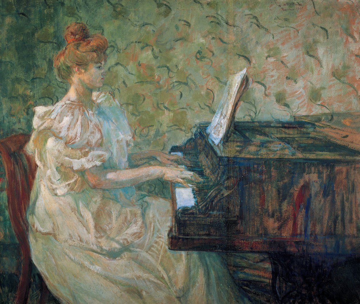 Misia au piano ( Misia Sert de Henri de Toulouse Lautrec