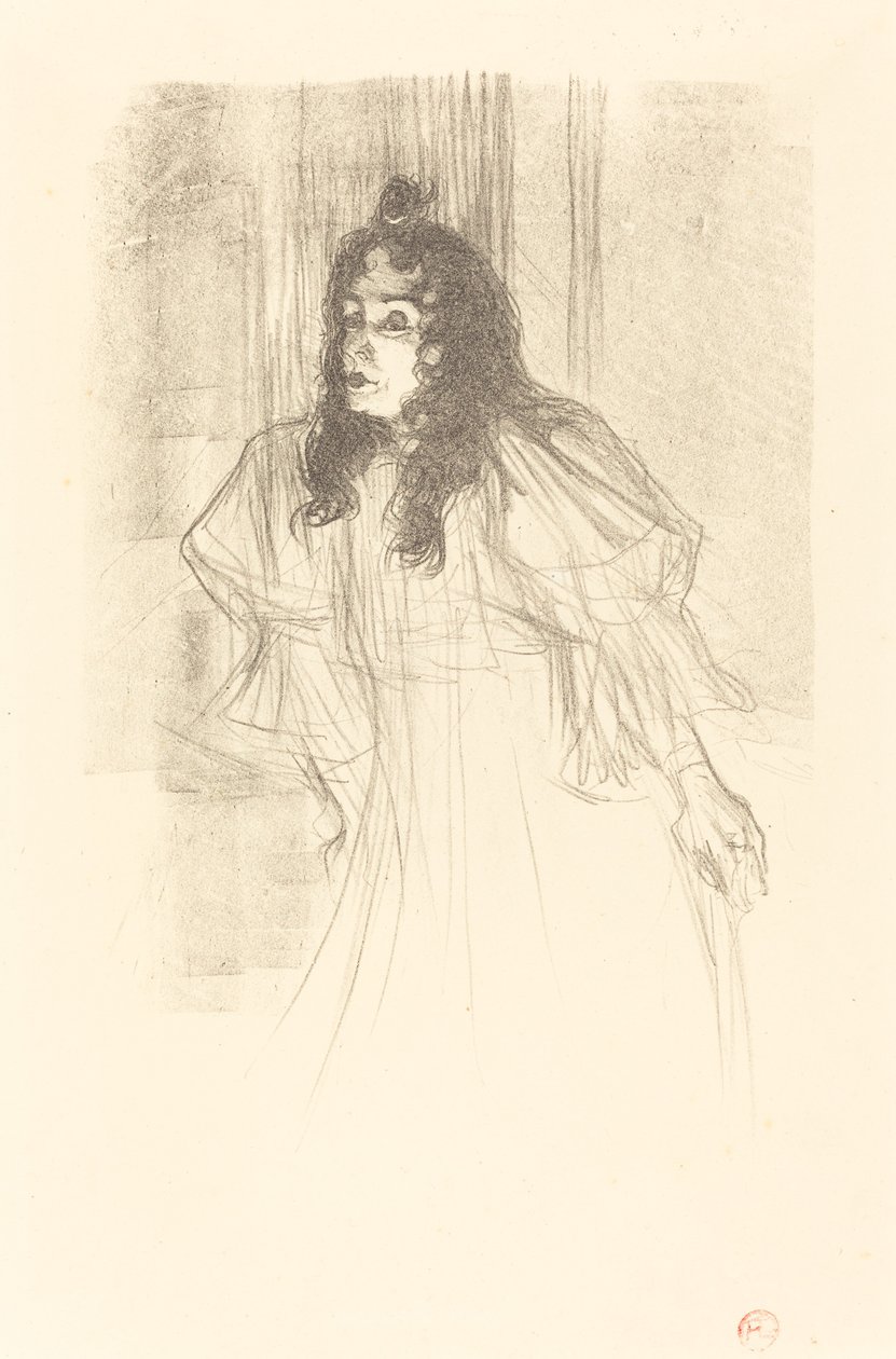 Miss May Belfort Bare-Headed (Miss May Belfort en cheveux) de Henri de Toulouse Lautrec
