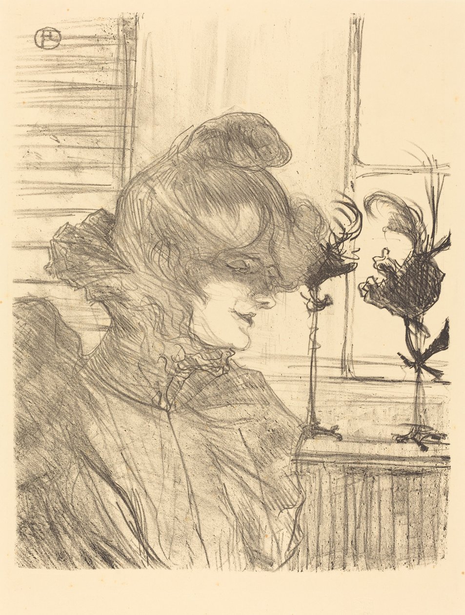 Mme. Le Marguoin, chapeleiro Mme. Le Marguoin, chapeleiro, 1900. de Henri de Toulouse Lautrec