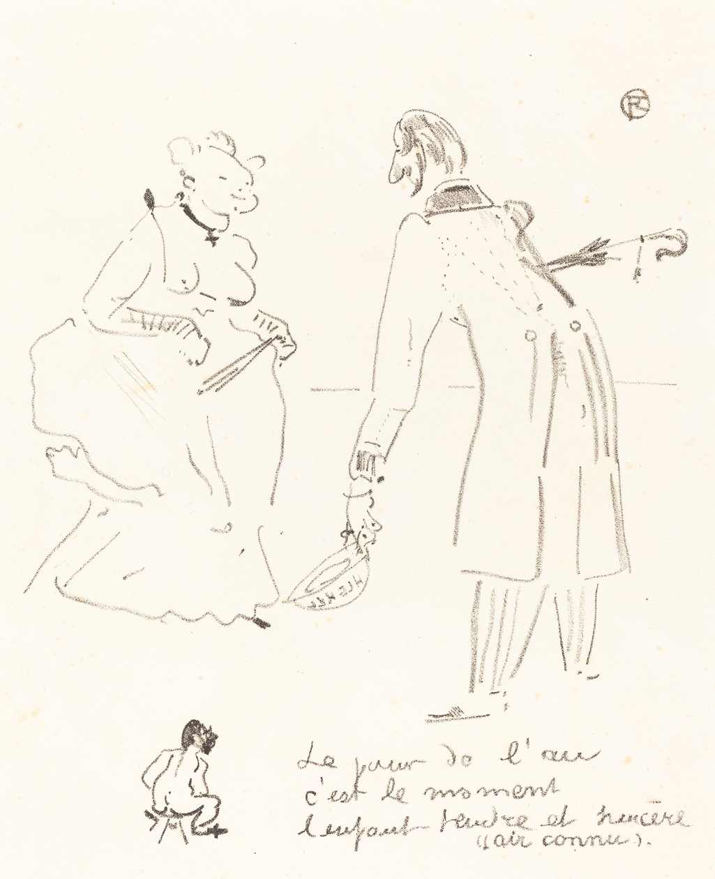 Saudação de Ano Novo O elogio de ano novo, 1897. de Henri de Toulouse Lautrec