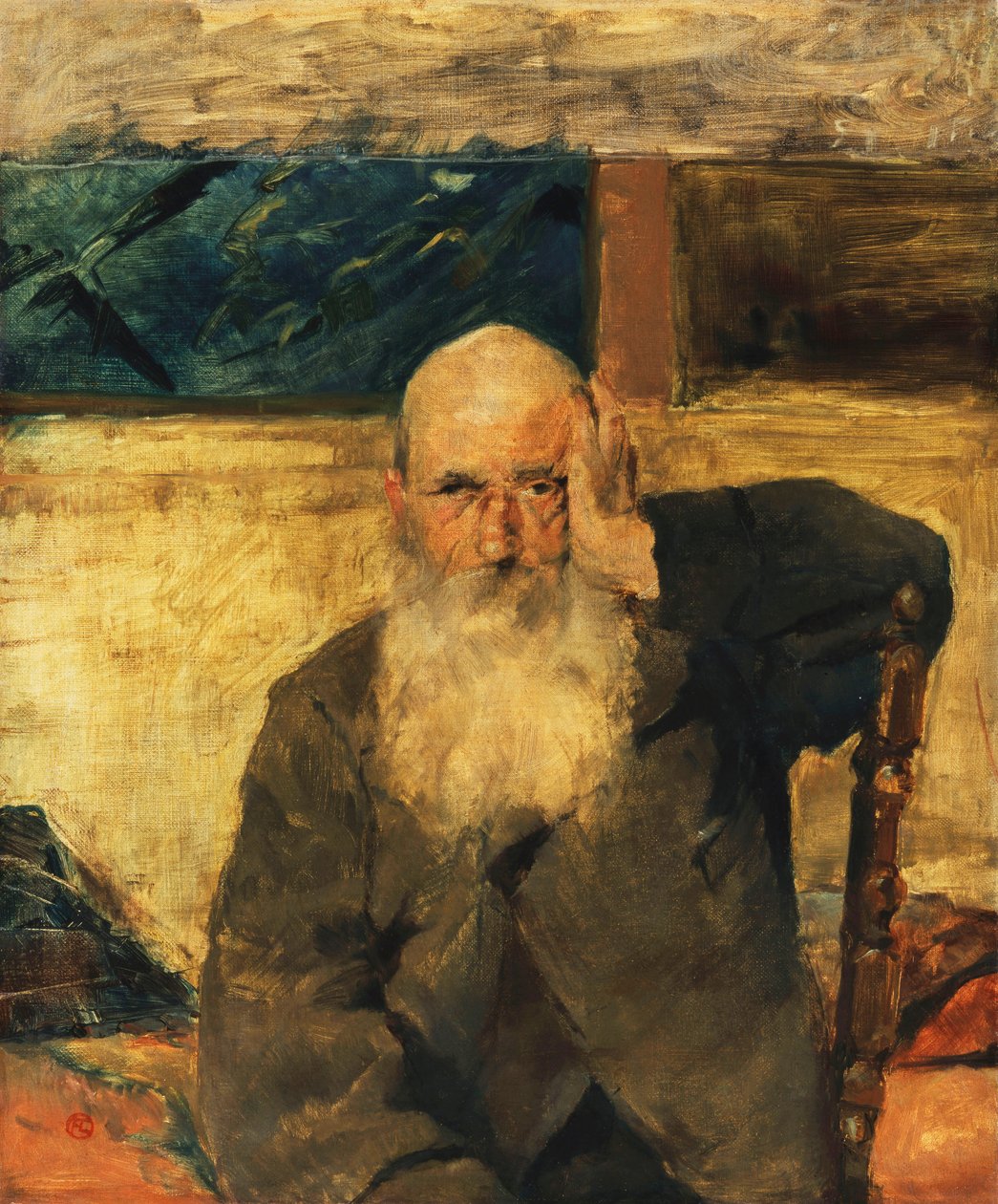 Velho em Celyran; Vieillard a Celeyran, 1882 de Henri de Toulouse Lautrec