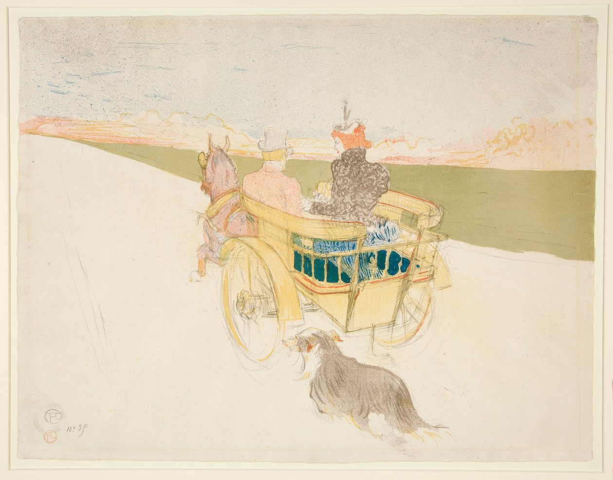 Saída ao País; O Barril ou O Buggy Inglês de Henri de Toulouse Lautrec