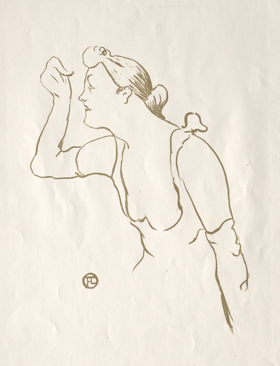 Paula Brébion, 1893.  de Henri de Toulouse Lautrec