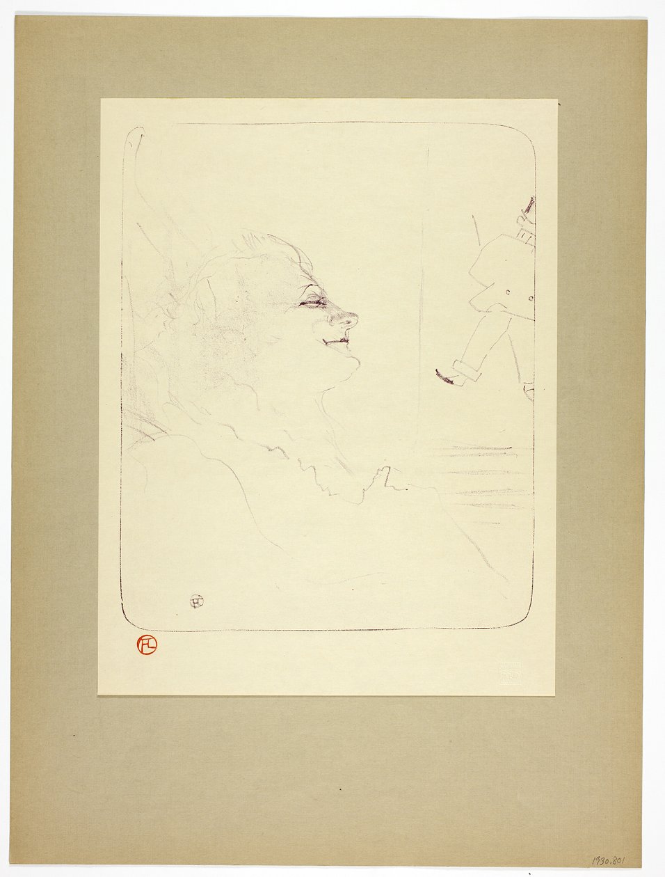 Pessima, prato três de Yvette Guilbert de Henri de Toulouse Lautrec