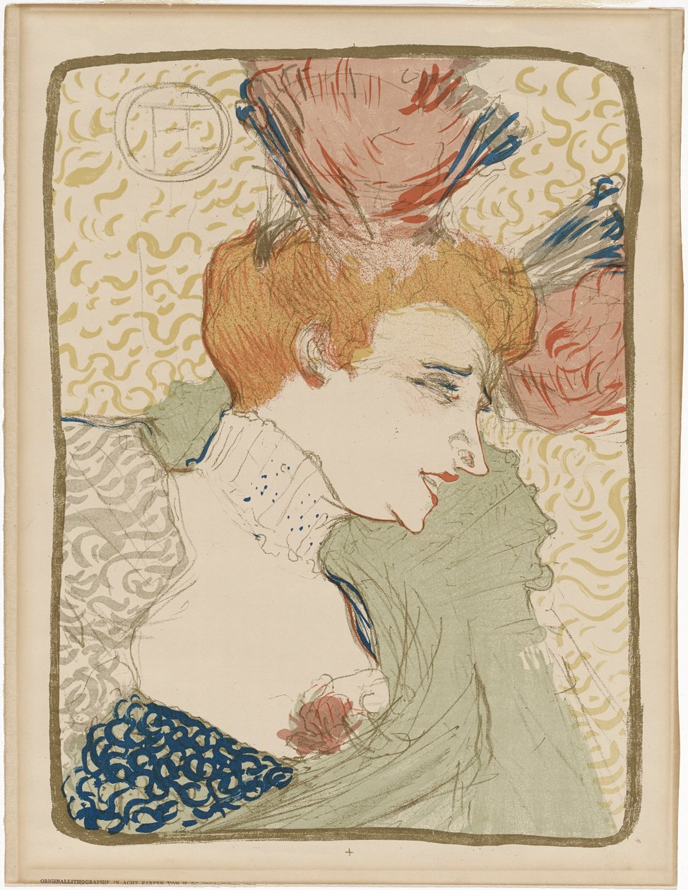 Retrato Busto de Mademoiselle Marcelle Lender de Henri de Toulouse Lautrec