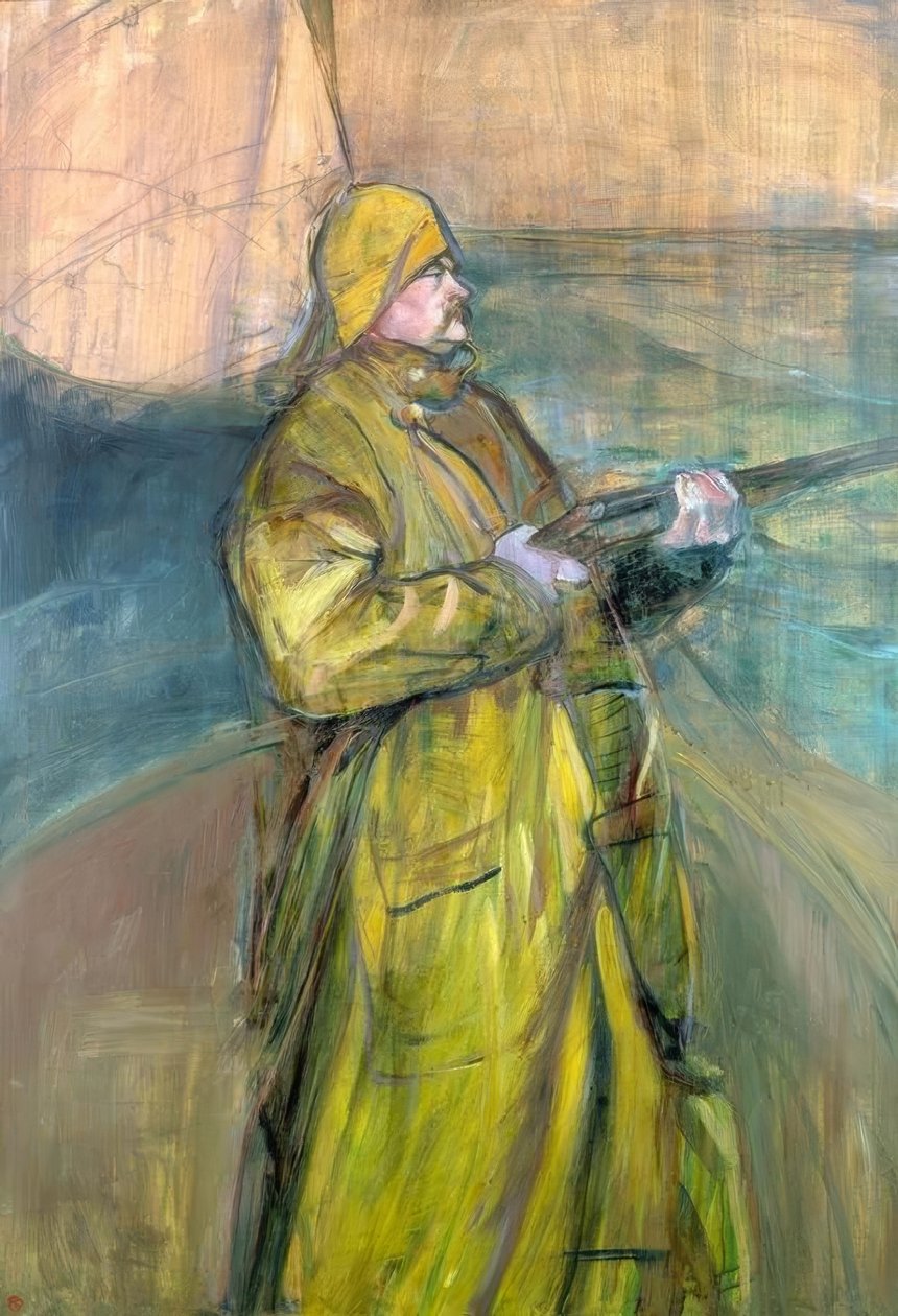 Retrato de Maurice Joyant na Baía de Somme de Henri de Toulouse Lautrec