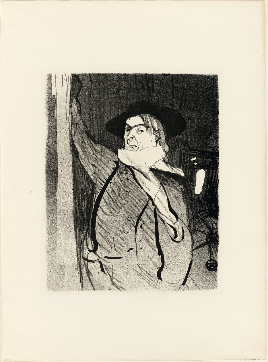 Retrato de Aristide Bruant, de Le Café-Concert de Henri de Toulouse Lautrec