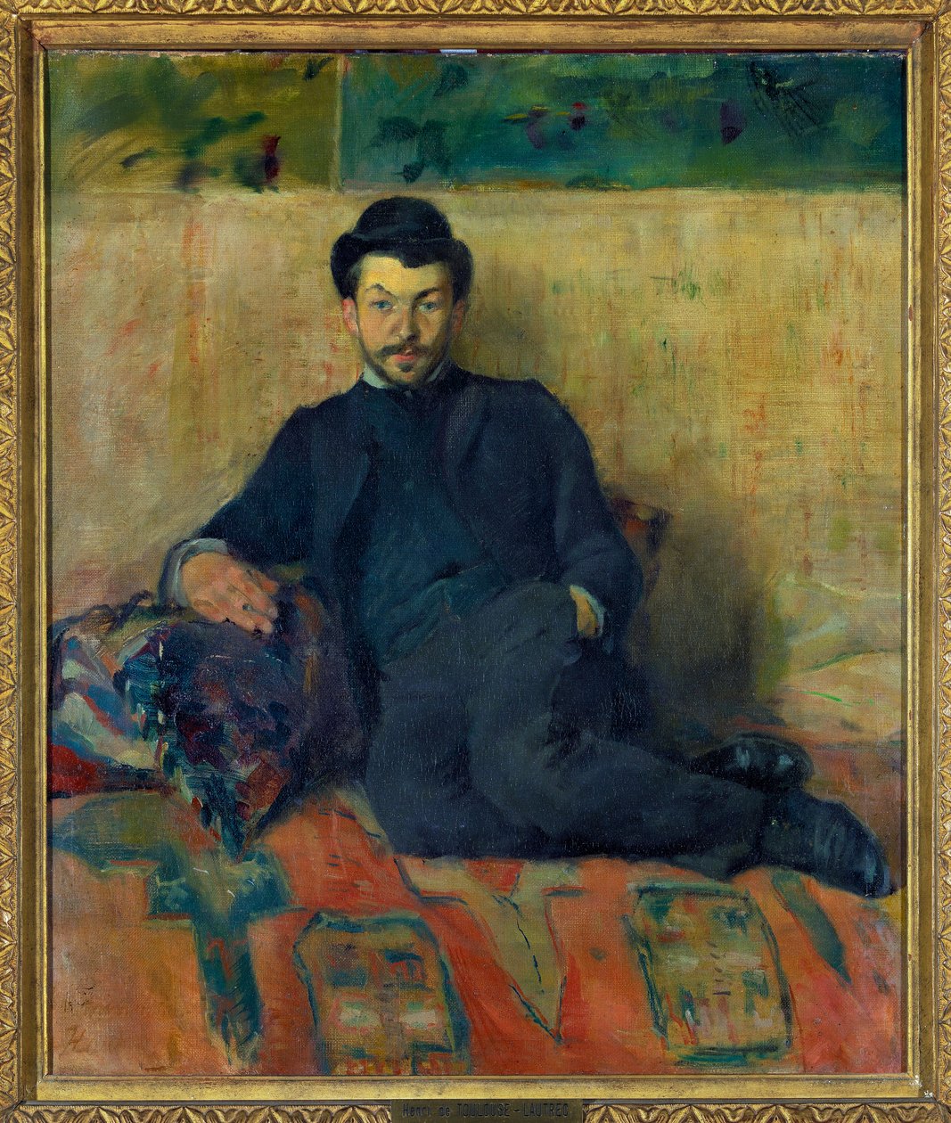Retrato de Gustave Lucien (Gustave-Lucien) Dennery Pintura de Henri de Toulouse Lautrec (1864-1901) 1883 Dim 0,55 x 0,47 m Paris musee du Louvre Menção obrigatória: Donation Helene et Victor Lyon de Henri de Toulouse Lautrec