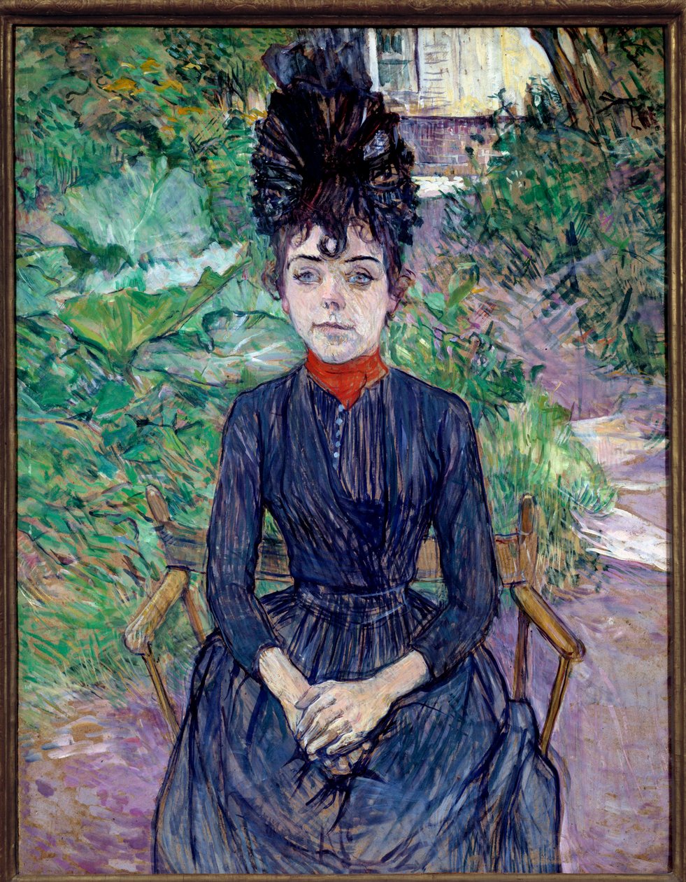 Retrato de Justine Dieuhl Pintura de Henri de Toulouse Lautrec (1864-1901) 1891 Sol. 0,74x0,58 m Paris, musee d