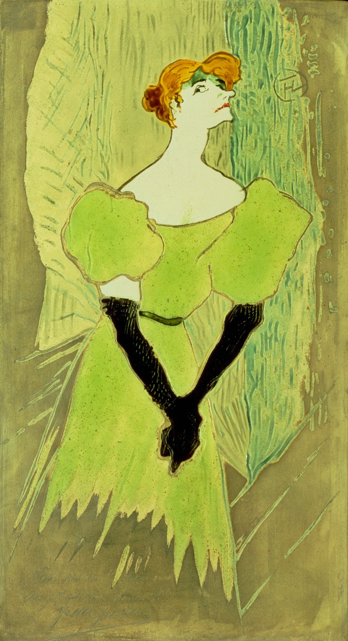 Retrato de Yvette Guilbert de Henri de Toulouse Lautrec