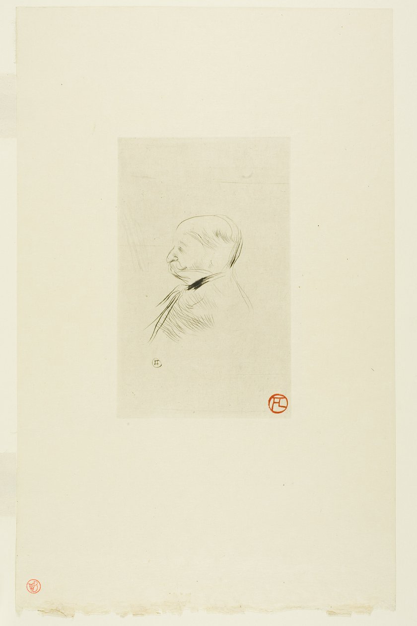 Retrato de um homem de Henri de Toulouse Lautrec