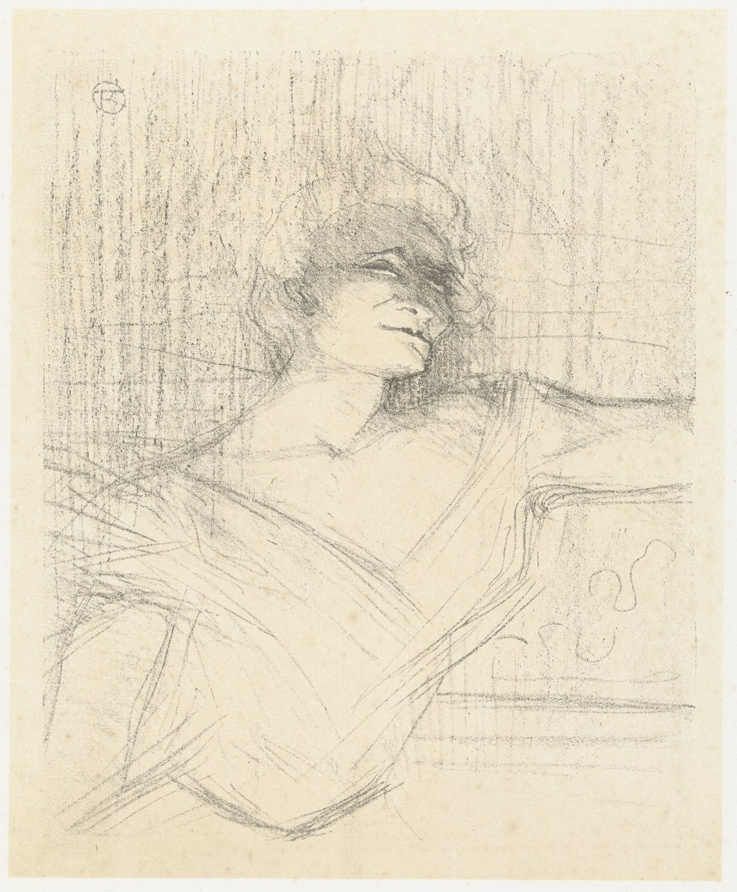 Portret van actriz Yvette Guilbert em Dans la Glu
Yvette Guilbert Na Cola
Yvette Guilbert : série inglesa (título da série) de Henri de Toulouse Lautrec