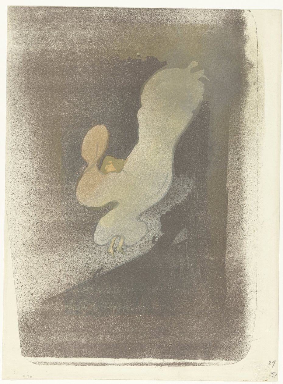 Retrato da bailarina Loie Fuller durante uma actuação
Miss Loie Fuller de Henri de Toulouse Lautrec