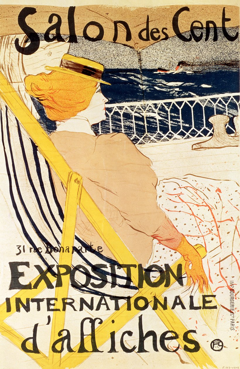 Cartaz de propaganda da &39;Exposition Internationale d&39;Affiches&39;, Paris, c.1896 (litografia colorida) de Henri de Toulouse Lautrec