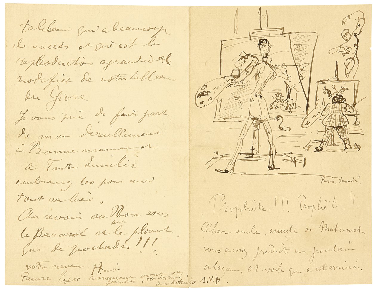 Princeteau e Lautrec de Henri de Toulouse Lautrec