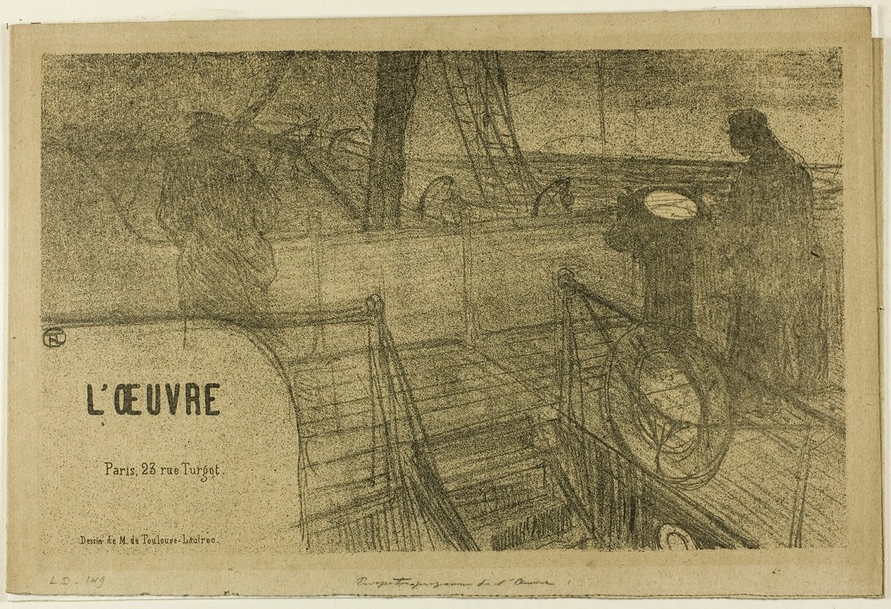 Prospeto-Programa da Obra de Henri de Toulouse Lautrec