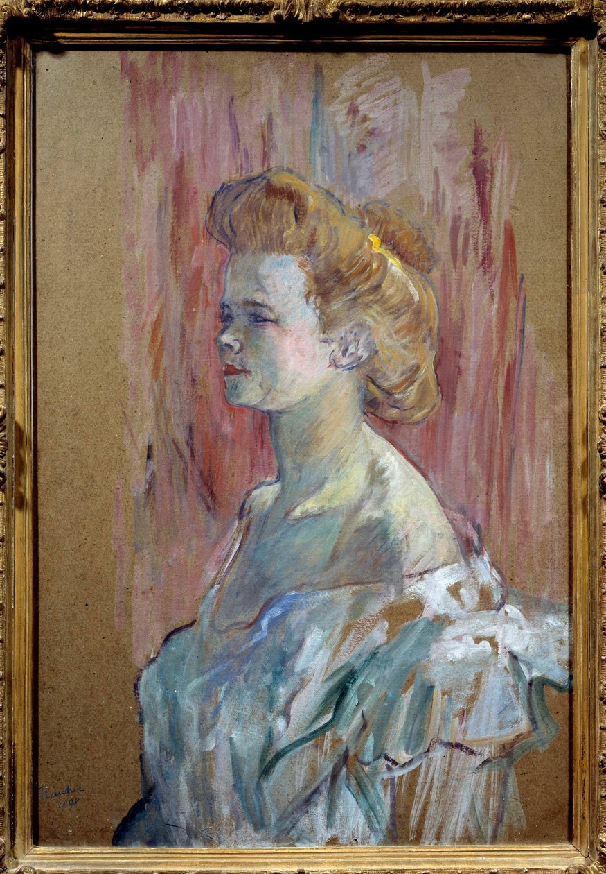 Prostituição: "Retrato de uma dona de casa" Pintura de Henri de Toulouse Lautrec (1864-1901) 1898 Sol. 0,88x0,56 m Colecção privada de Henri de Toulouse Lautrec