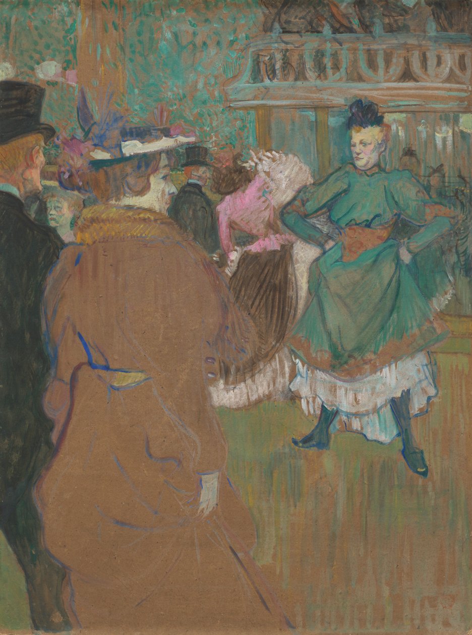 Quadrilha no Moulin Rouge, 1892. de Henri de Toulouse Lautrec