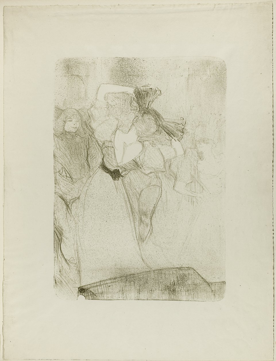 Vista traseira do credor dançando o Bolero em Chilpéric de Henri de Toulouse Lautrec