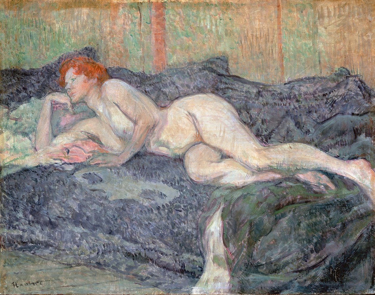 Nude Reclinado, 1897 de Henri de Toulouse Lautrec
