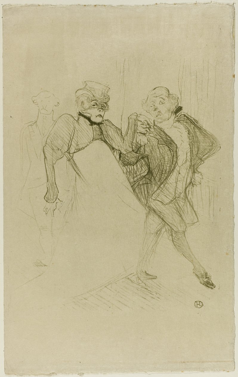 Réjane e Galipaux, em Madame Sans-Gêne de Henri de Toulouse Lautrec