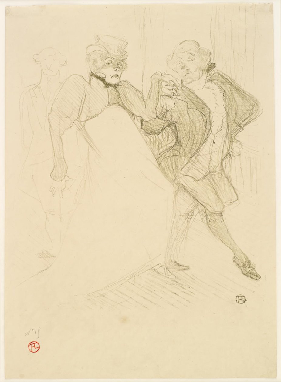 Réjane e Galipaux em Madame Sans-Gêne. de Henri de Toulouse Lautrec