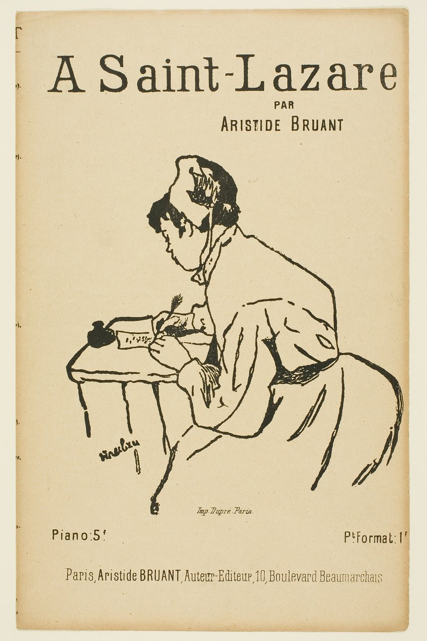 Em São Lázaro de Henri de Toulouse Lautrec
