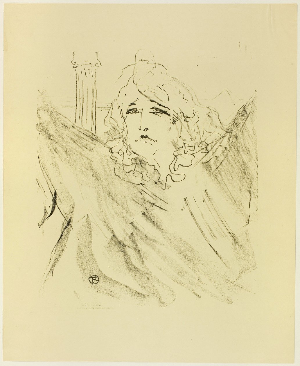 Sarah Bernhardt, da Treize Litografias de Henri de Toulouse Lautrec
