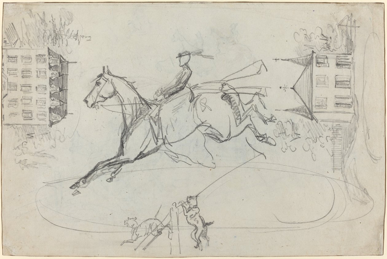 Folha de Esboços, c. 1881. de Henri de Toulouse Lautrec