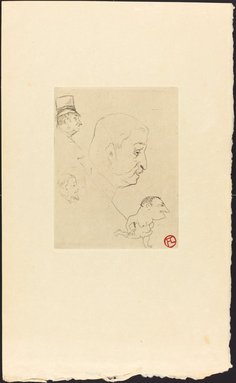 Esboço (Croquis) de Henri de Toulouse Lautrec