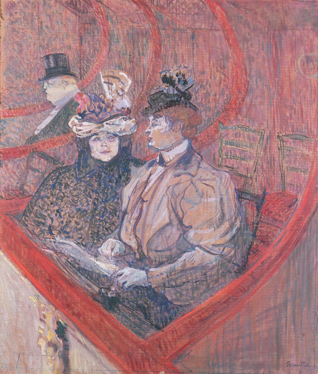Estudo para La Grande Loge, 1896 de Henri de Toulouse Lautrec