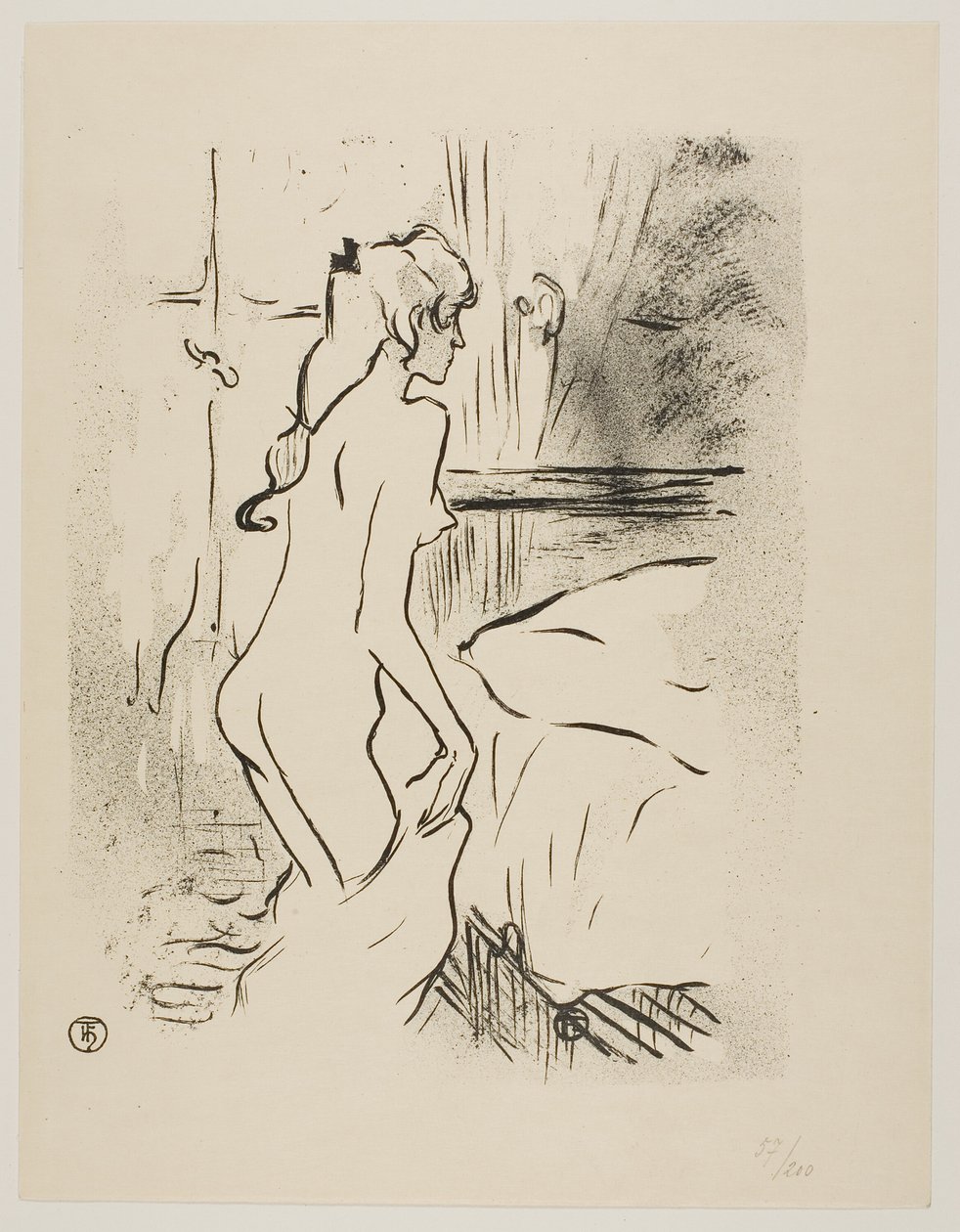 Estudo de uma mulher de Henri de Toulouse Lautrec