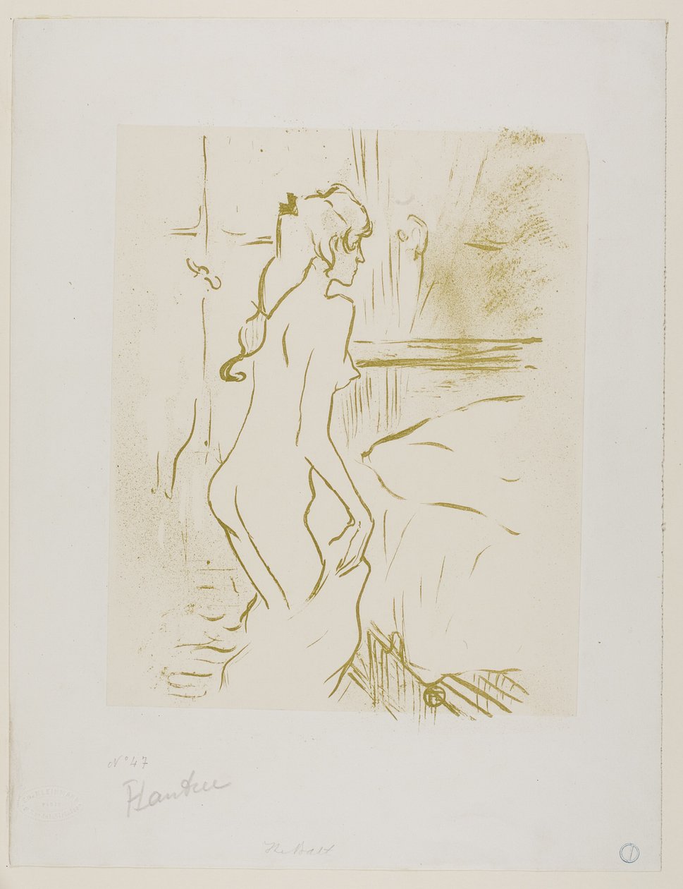 Estudo de uma mulher de Henri de Toulouse Lautrec