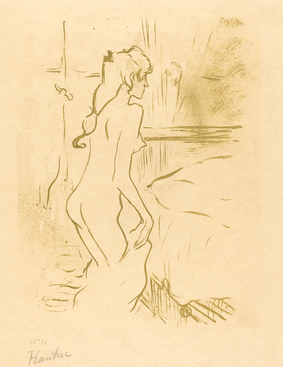 Estudo de uma mulher Etude de femme, 1893. de Henri de Toulouse Lautrec