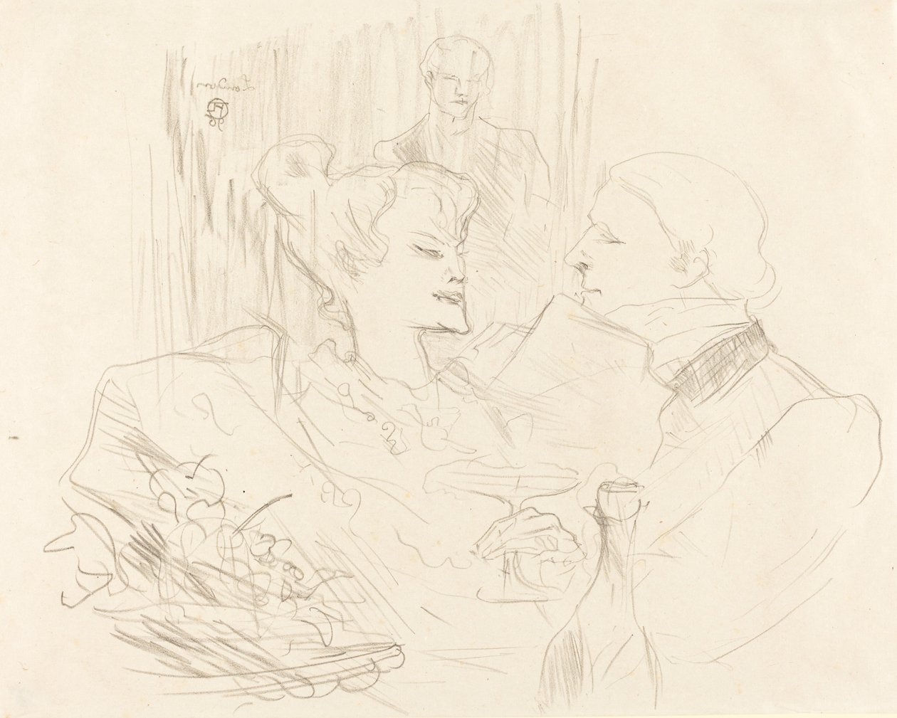 Ceia em Londres Ceia em Londres, 1896. de Henri de Toulouse Lautrec