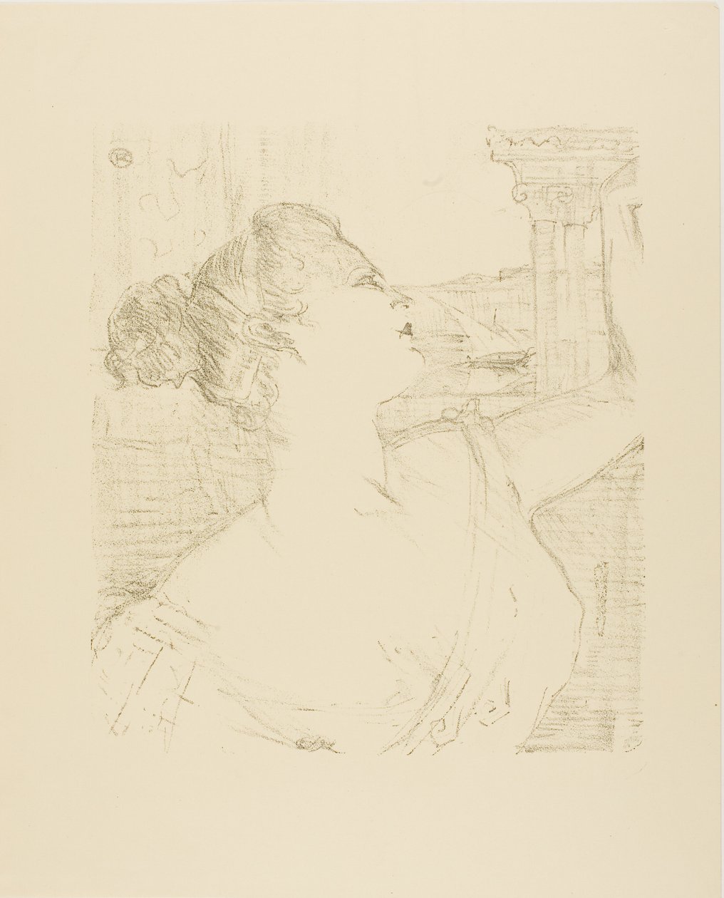 Sybil Sanderson, de Treze Litografias de Henri de Toulouse Lautrec