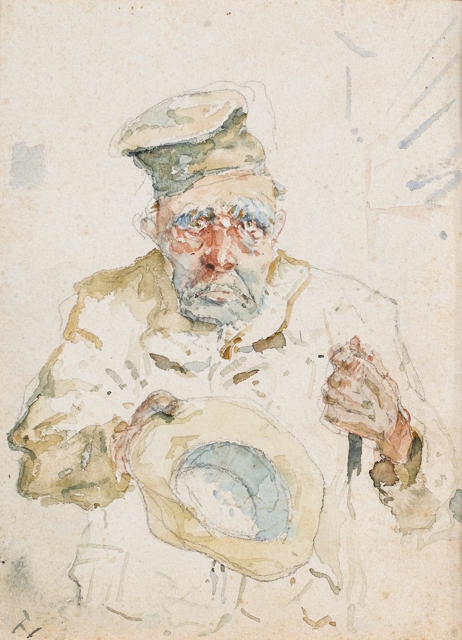 O Mendigo de Albi, c.1880 de Henri de Toulouse Lautrec
