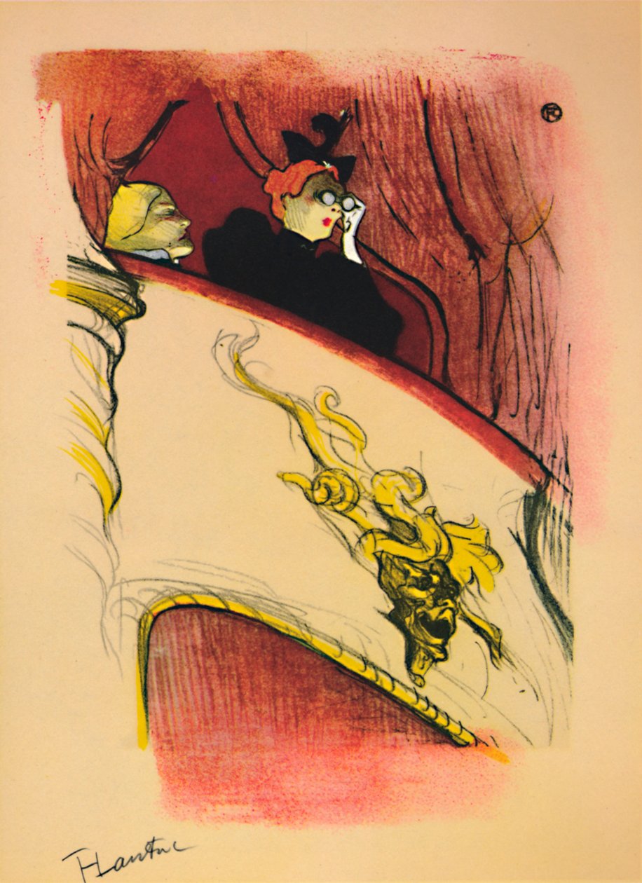 A caixa com a máscara dourada, 1893, 1946 de Henri de Toulouse Lautrec