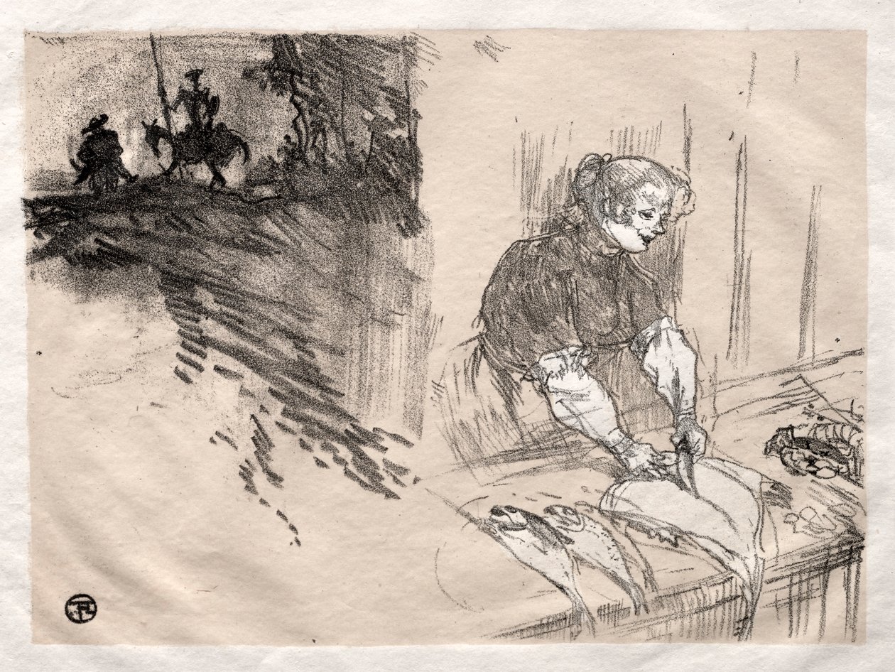 The Brief Joys: Cover, 1897. de Henri de Toulouse-Lautrec