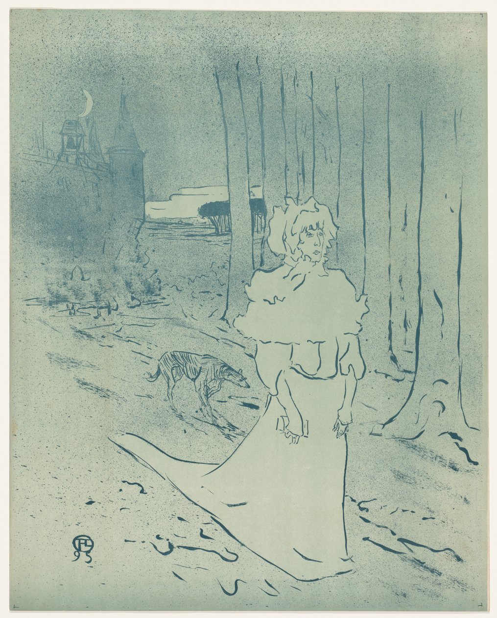 O Chatelaine ou o Tocsin, 1895. de Henri de Toulouse Lautrec